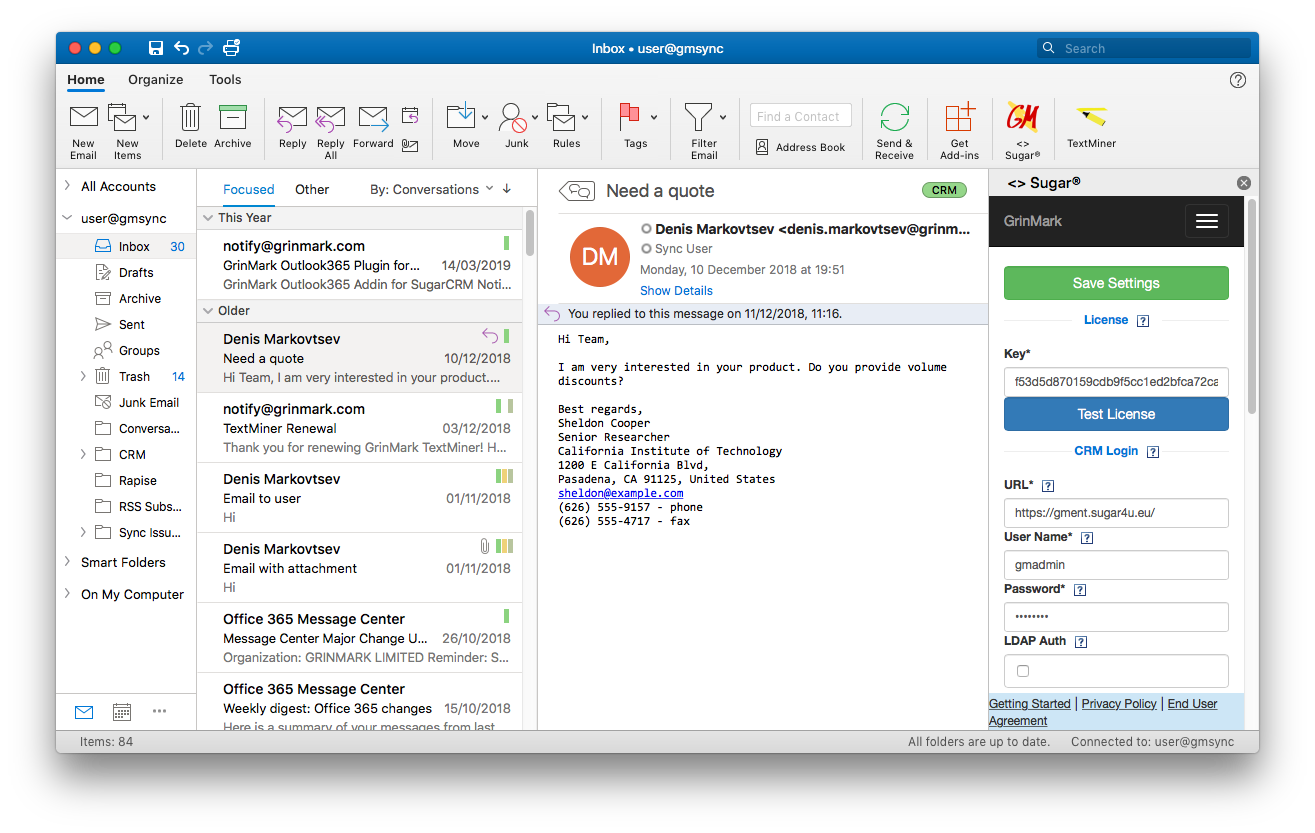 outlook add ins salesforce for mac